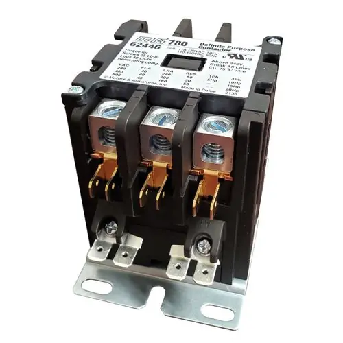 Mars 62446 3 Pole Contactor w/ Box Lug Termination 40A 120V