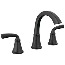 Delta 35864LF-BL Geist Lavatory Faucet Widespread 6-16 Inch Spread 2 Lever ADA WaterSense 1.2 Gallons per Minute