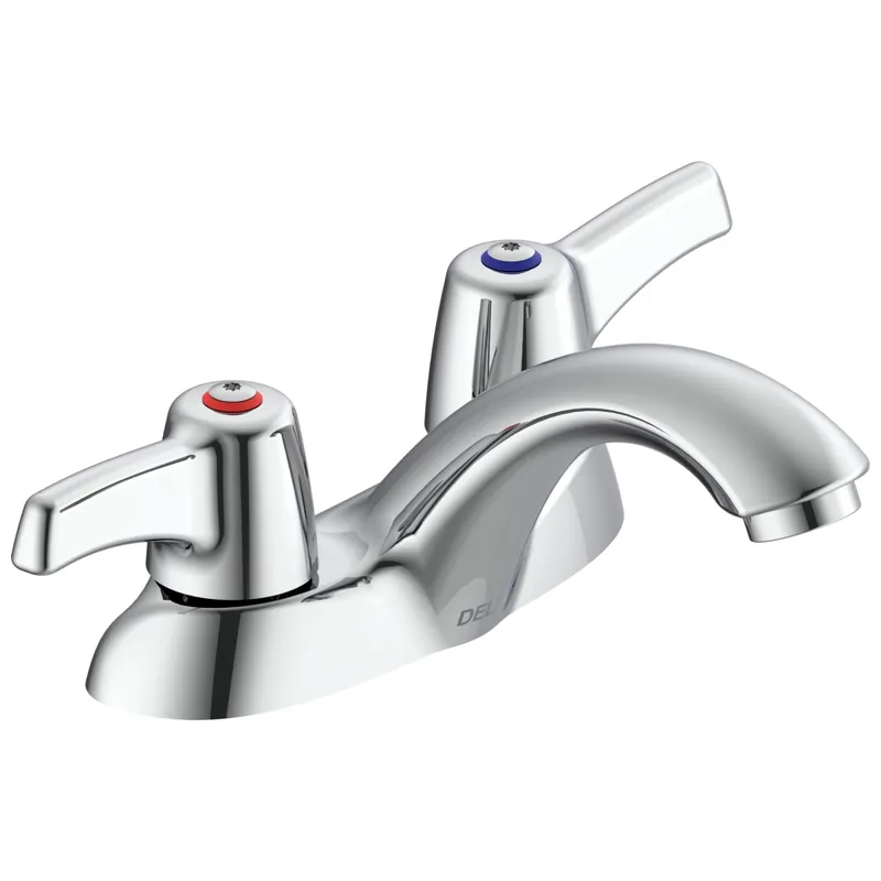 Delta 21T143 Commercial 21T1 Two Handle Centerset Bathroom Faucet - Less Pop-Up