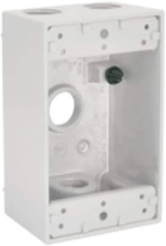 BELL 5321-1 1-Gang Weatherproof Box Four 1/2 in. Threaded Outlets