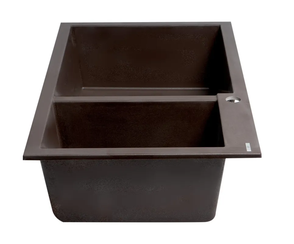 ALFI AB3319DI-C Double Bowl Drop In Granite Composite Kitchen Sink