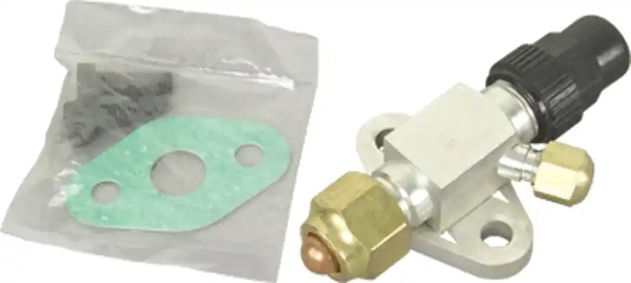 Emerson 998-0510-22 Service Valve, 1/2 inches Flare 2-Bolt Mount Discharge w/ Gasket (1) Pressure Tap