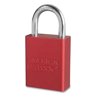 American Lock A1106KARED-09278 Red Safety Padlock Keyedalike W/1-1/2 inches Sh