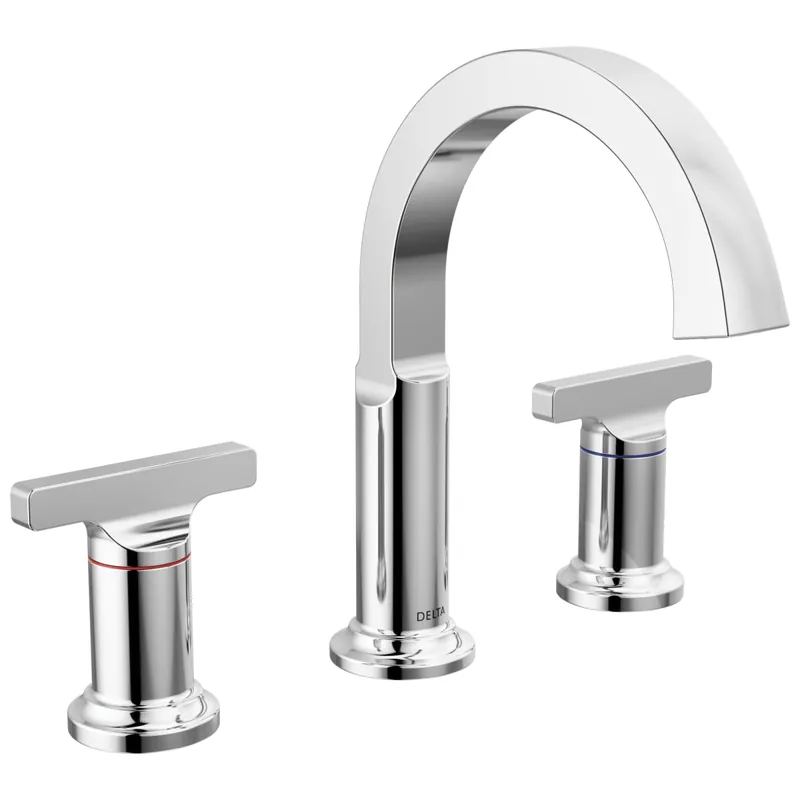 Delta 355887-PR-DST Tetra Lavatory Faucet Widespread 4-16 Inch Spread 2 Lever ADA WaterSense