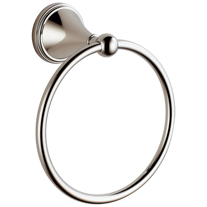 BRIZO 69546-PN Traditional Round Closed Towel Ring in Polished Nickel