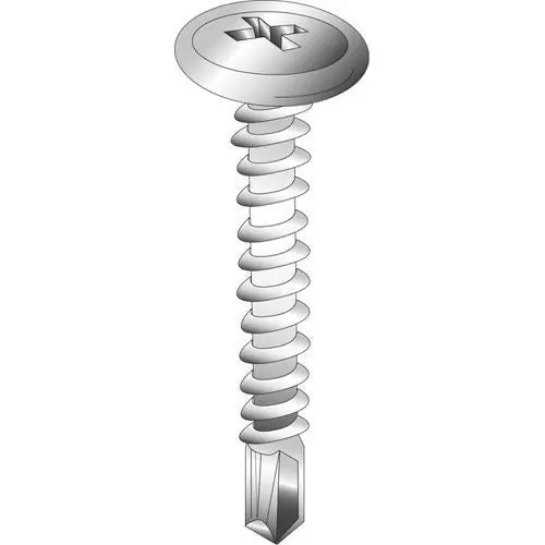 Minerallac 26809J Wafer Head, Phillips Tek Screw 8-18X1/2 inches (100-Pack)