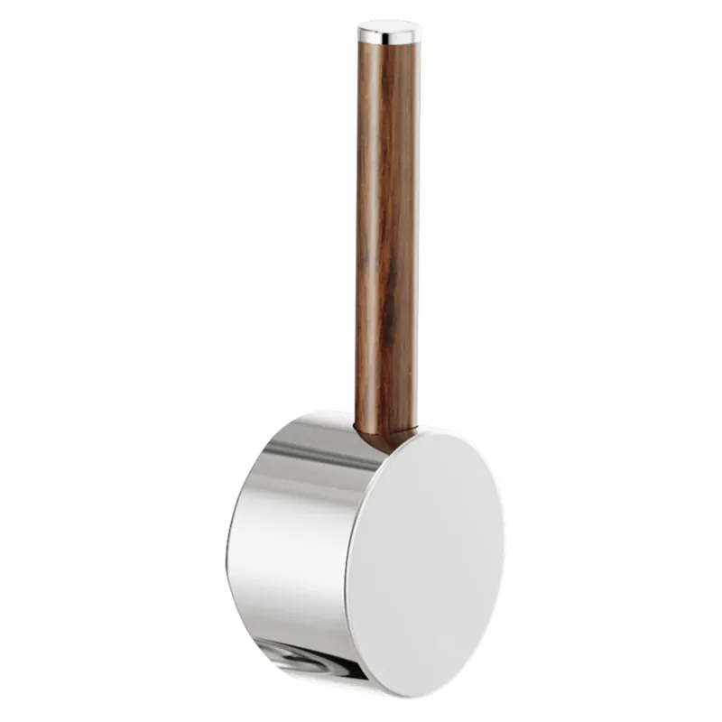 Brizo HLK177-PCWD Odin Handle in Chrome with Wood