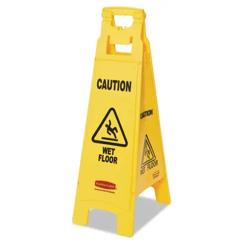 Rubbermaid Commercial FG611477YEL Floor Sign Wet Floor