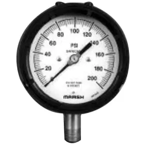 Marsh Bellofram P0148 Process Gauge 0-100 PSI 4-1/2