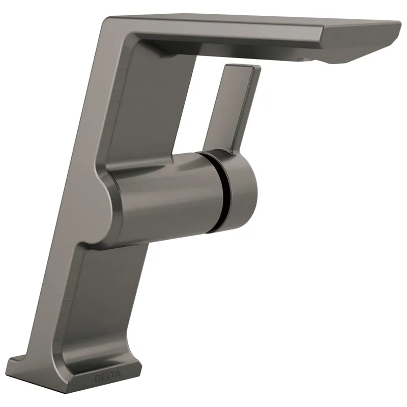 Delta 699-KS-PR-DST Vessel Faucet Pivotal Mid Height 1 Lever WaterSense ADA Lumicoat Black Stainless