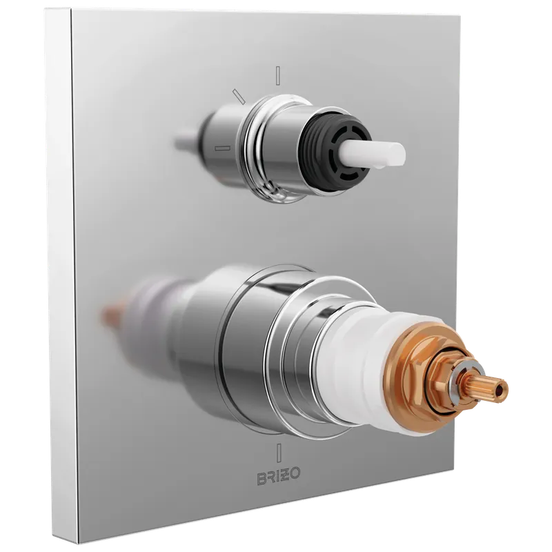Delta T75522-PCLHP Brizo Frank Lloyd Wright TempAssure Thermostatic Valve with 3-Function Integrated Diverter Trim