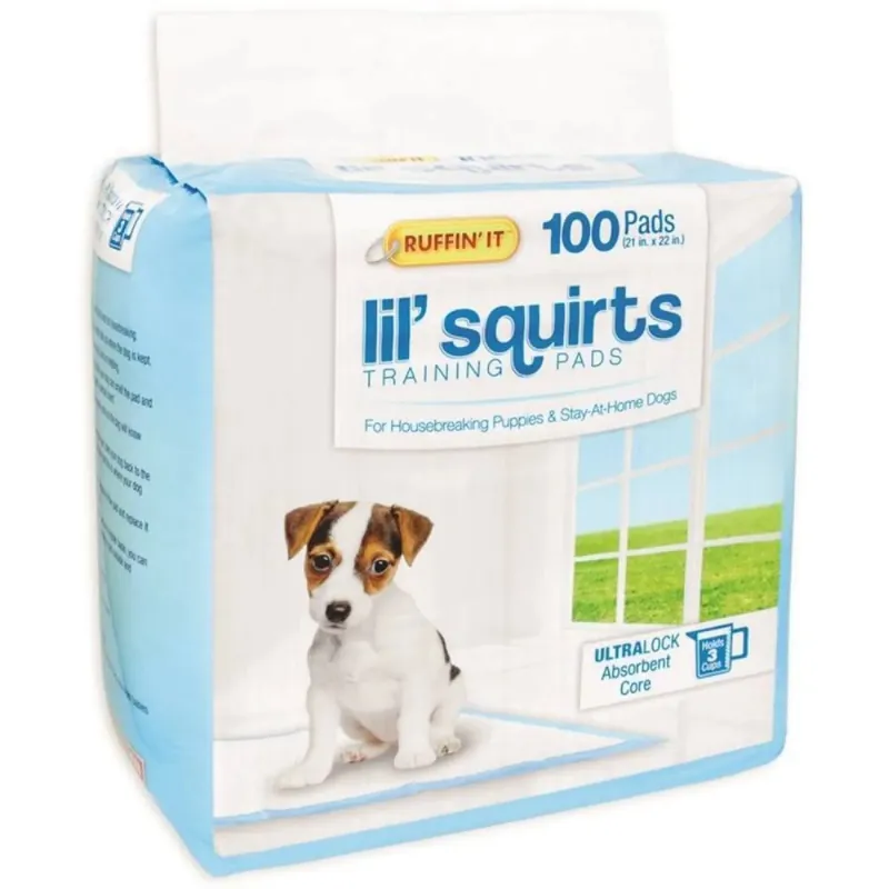 Rhode Island 82100 Ruffin It Lil Squirts Dog Training Pads 100 Count