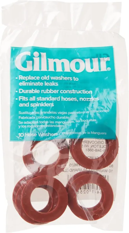 Gilmour 01RW Rubber Water Hose Washers 5 Pack Replacement 801364-1001