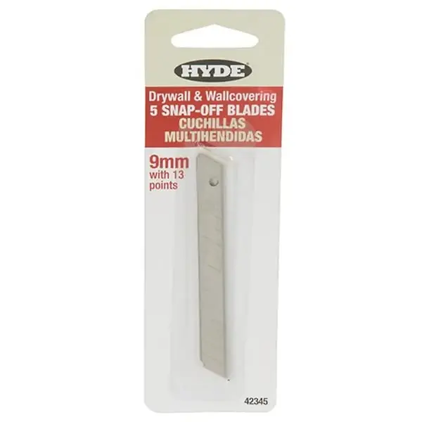 HYDE 42345 Replacement Snap-Off Knife Blade PK 5