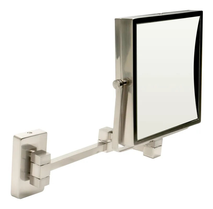 Alfi ABM8WS-BN ABM8WS Wall Mount Square 8 inches Magnifying Mirror