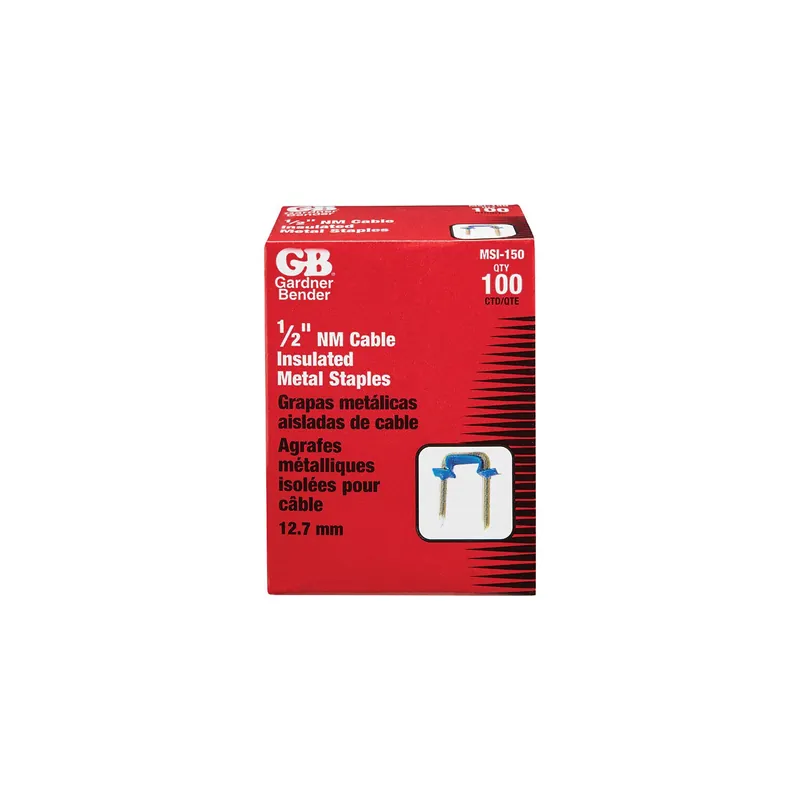 Gardner Bender MSI-150 Steel Cable Staple 1/2 In. (100-Count)