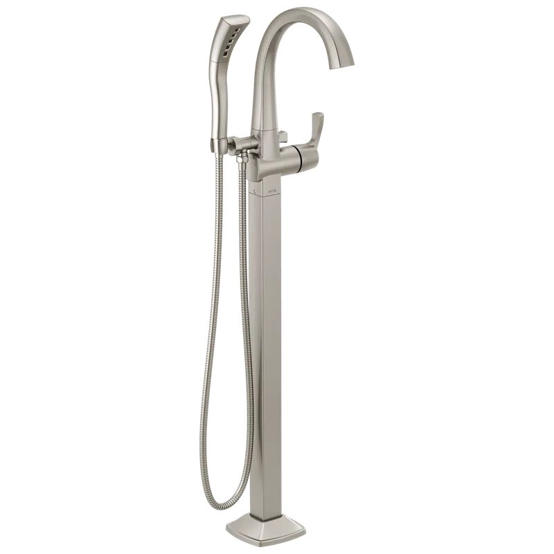 Delta T4777-SS-PR-FL Stryke Floor Mount Tub Filler Trim 1.75 gpm Shower