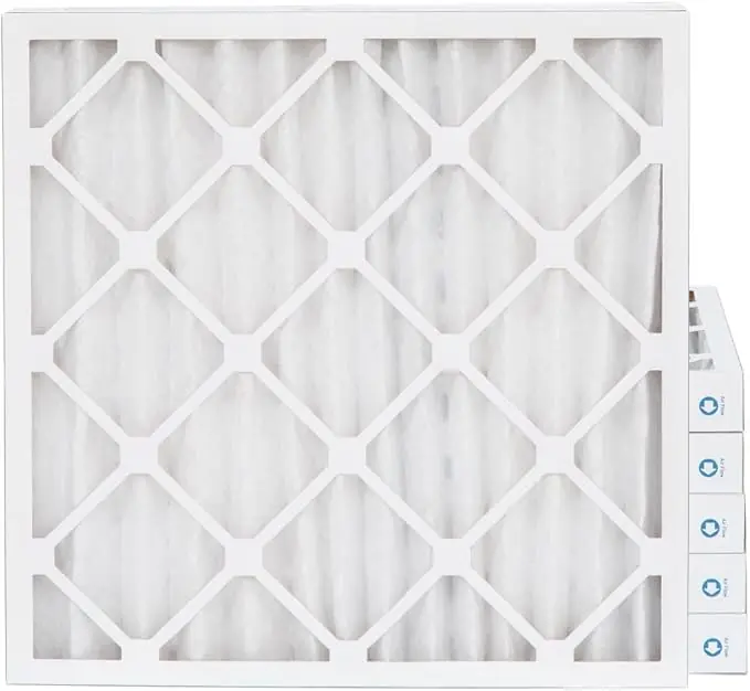 Pamlicoair 21208-022525 25x25x2 MERV 8 Pleated HVAC Furnace 2-Inch Air Filter 6-Pack
