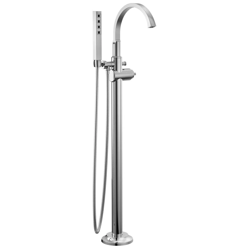 Delta T4788-PR-LHP-FL Tetra Tub Filler Trim Lumicoat Chrome LHP
