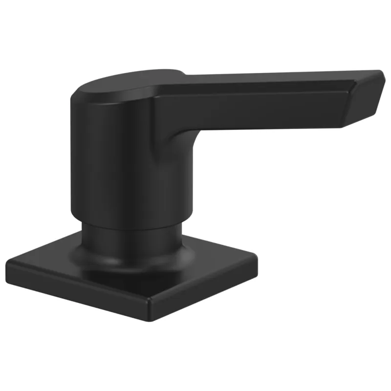 Delta RP91950BL Soap Dispenser Matte Black Deck Mount Metal Pump Pivotal 13 Ounce
