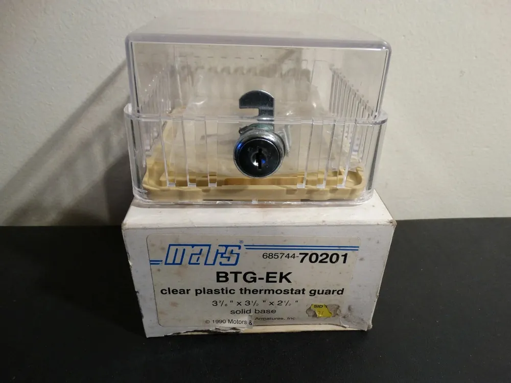 MARS 70201 BTG-EK Clear Plastic Thermostat Guard