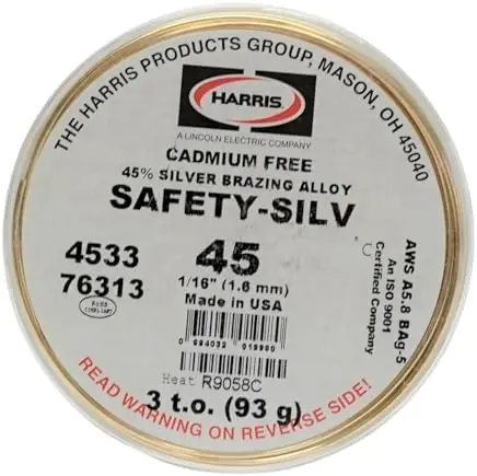Harris 76313 Safety-Silv 45 3 t.o. Package