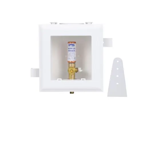 IPS CORPORATION 83080 MultiBox Fire-Rated Ice Maker Outlet Box with Hammer Arresters