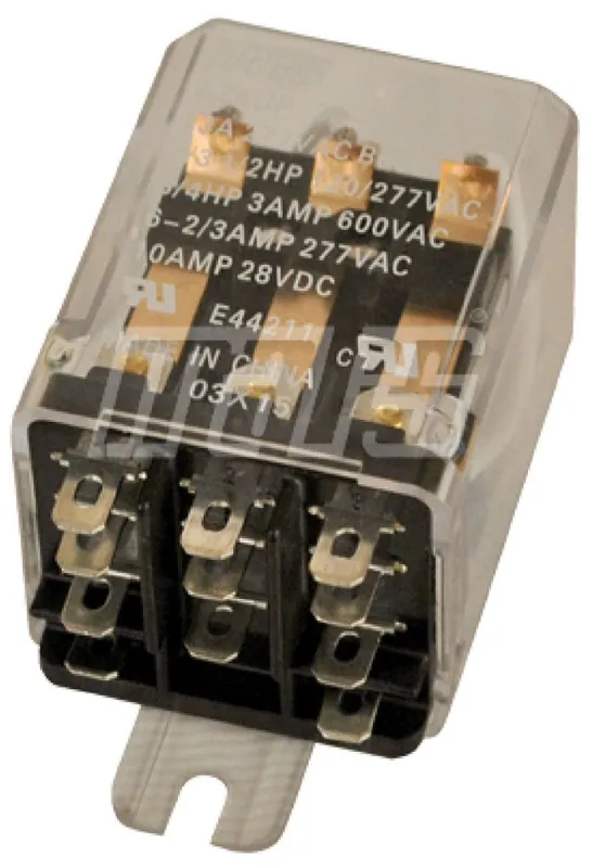 Mars Motors & Armatures 43068 Enclosed Switching Relay 240 VAC 3PDT