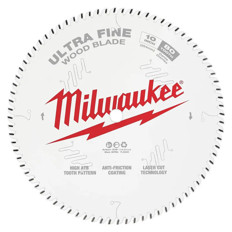 Milwaukee 48-40-1032 Ultra Fine Finish Circular Saw Blade 10 in Dia