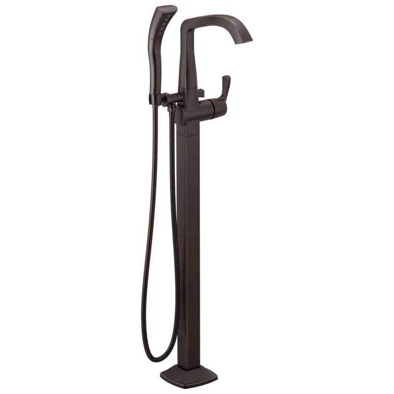 Delta T4776-RBFL Stryke Single Handle Floor Mount Tub Filler Trim