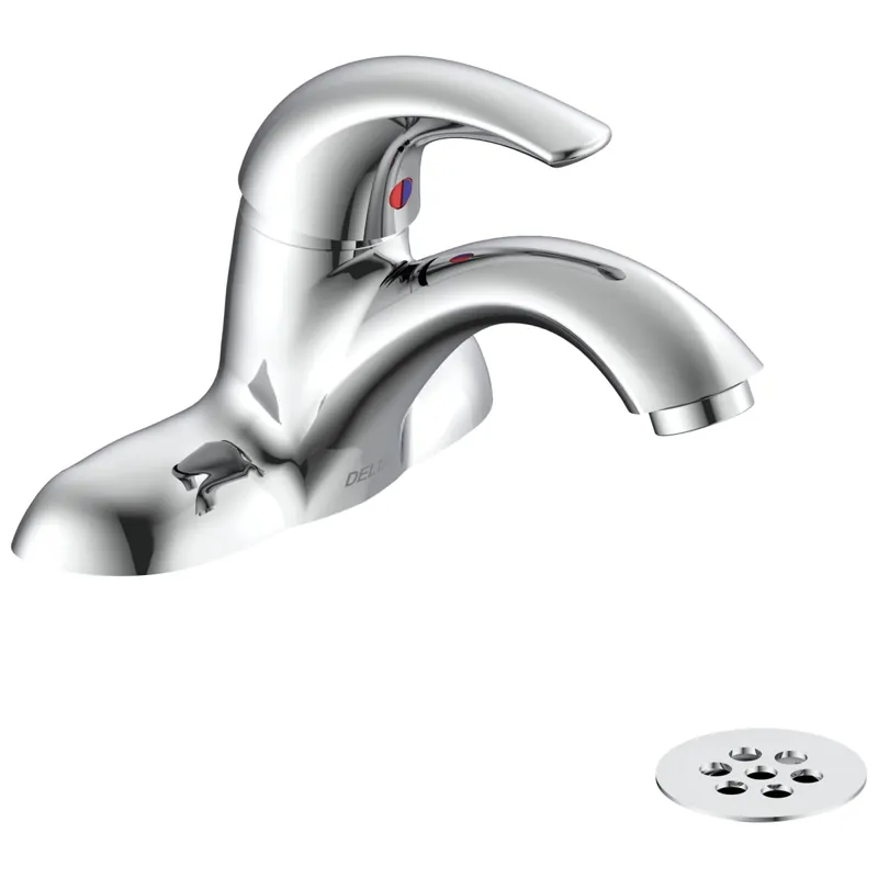 Delta 22C551 Commercial 22C Single Handle Centerset Bathroom Faucet with Grid Strainer