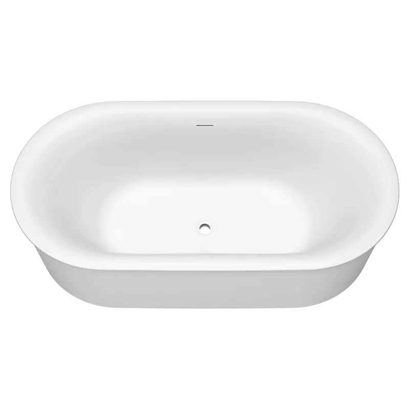 American Standard 2549004 Studio S Freestanding Bathtub Center Drain 68 x 34 Inch