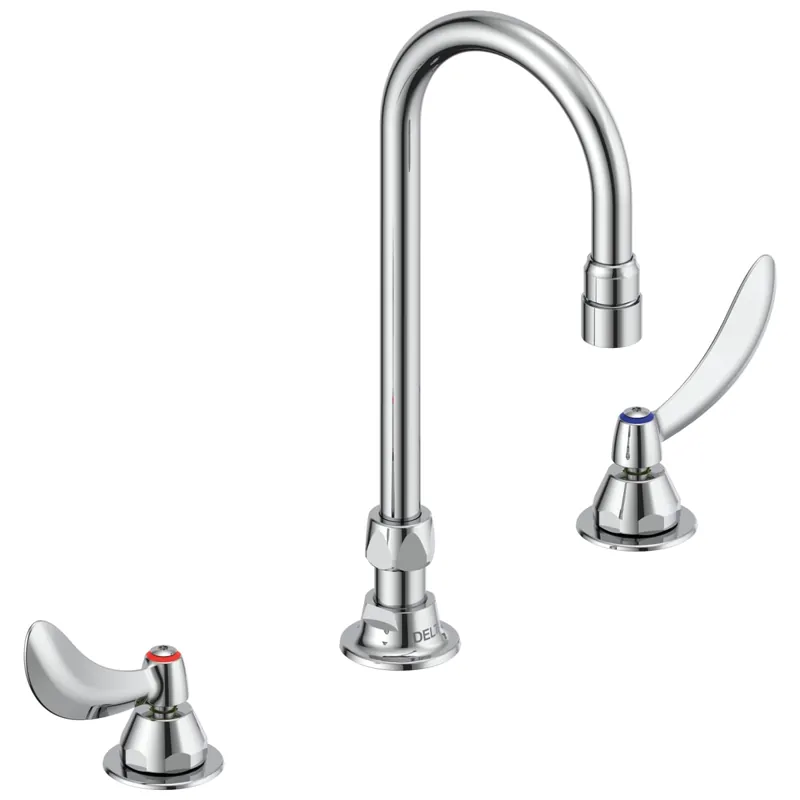 Delta 23C634 Lavatory Faucet 1.5 GPM 6-12 Inch Spread Less Pop-up