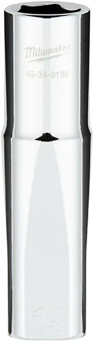 MILWAUKEE 45-34-9138 14 mm X 1/2 in. Drive Metric 6 Point Standard Deep Socket