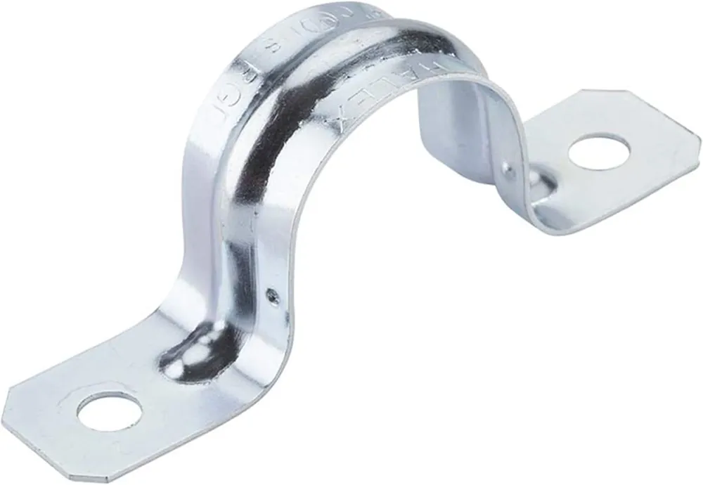 Halex 26121 1/2 In. Snap-On Rigid/Intermediate Grade 2-Hole Conduit Strap (10-Pack)