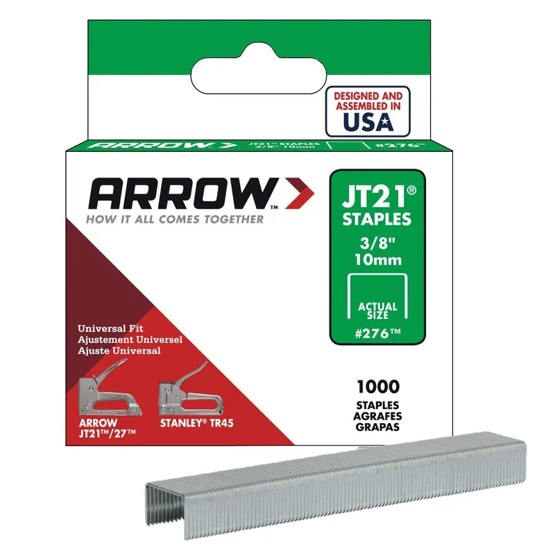 Arrow 276 JT21 Light Duty Staple 3/8 In. 1000-Pack