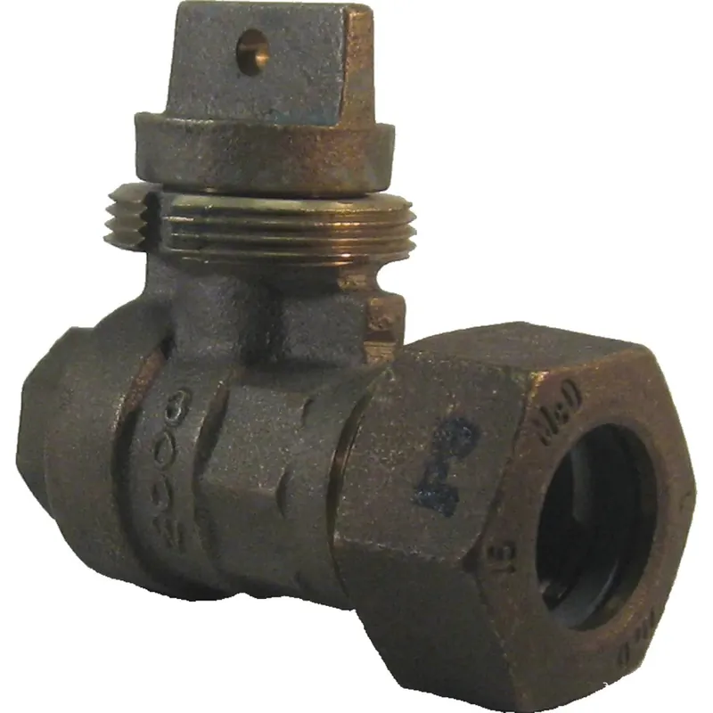 AY MCDONALD 4182308 Curb Stop 3/4 Inches IPS x 3/4 Inches FIP With Minnesota Top