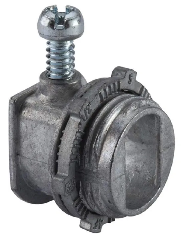 HALEX 20581 Set Screw Armored Cable/Conduit Connector 3/8 In. 5-Pack