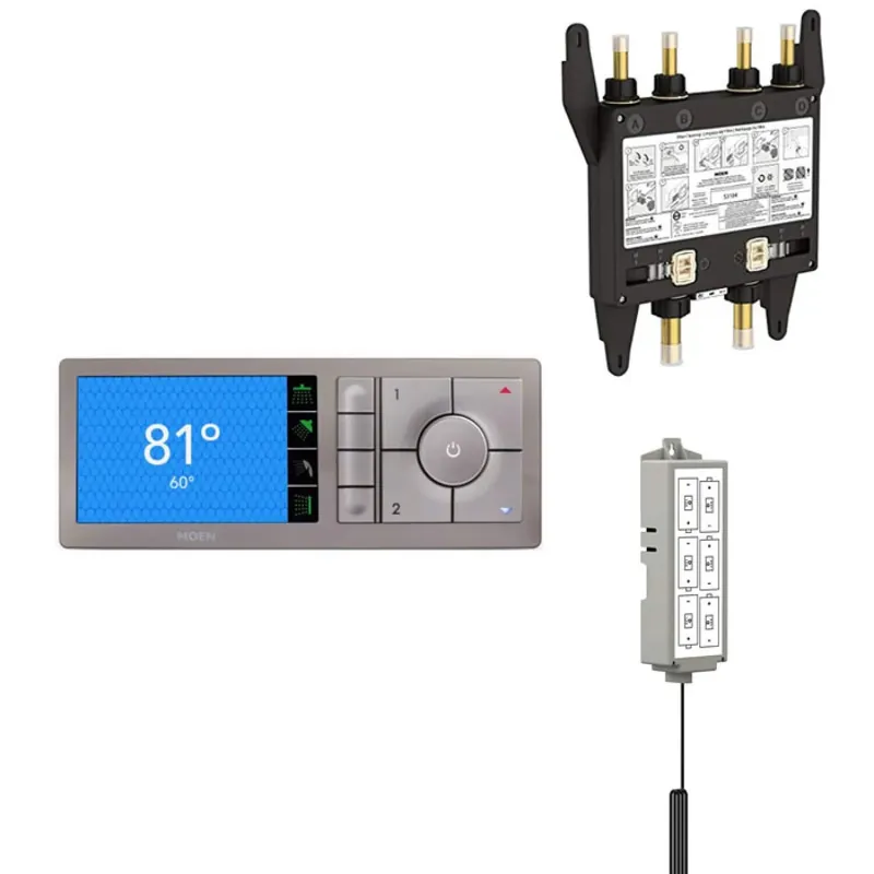 Moen TS3304TB-KIT Smart Shower 4-Outlets Shower Controller