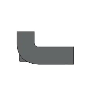 Ab&I 02852 3 inchesX4 inchesX10 inchesX12 inches Cast Iron No Hub Fitting Reducing Closet Bends