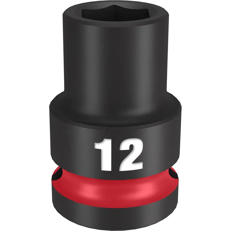 MILWAUKEE 49-66-6244 Shockwave Impact Duty 1/2 inch Drive 12MM Standard 6 Point Socket