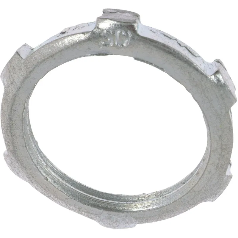 Halex 96196 2 In Rigid & IMC Steel Reversible Conduit Locknut 2-Pack