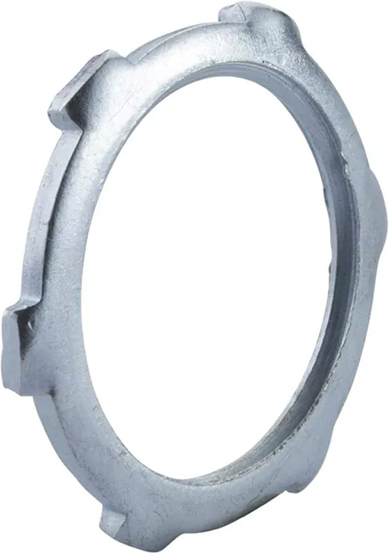 HALEX 96195 Rigid & IMC Steel Reversible Conduit Locknut 1-1/2 In. 2-Pack