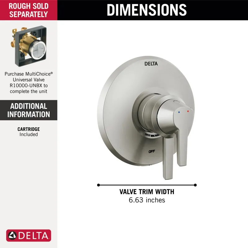 Delta T17072-SS-PR Galeon Tub/Shower Trim Only