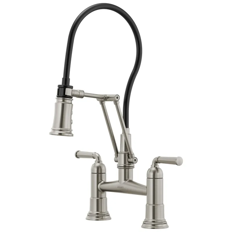 Brizo 62274LF-SS Rook Articulating Bridge Faucet