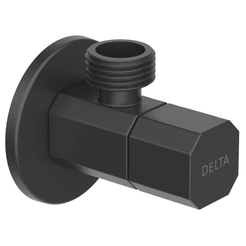 Delta IAO36005-BL Ceramic Quarter Turn Angle Valve in Matte Black