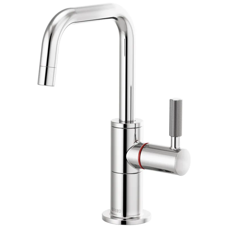 Brizo 61353LF-H-PC Litze Instant Hot Faucet with Square Spout and Knurled Handle