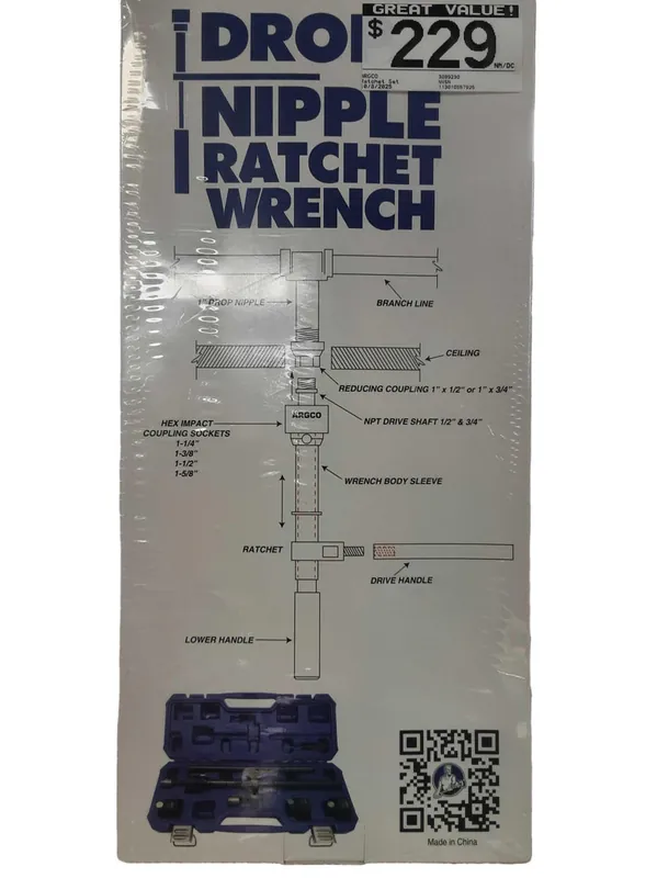 Argco 3099230 Drop Nipple Ratchet Wrench