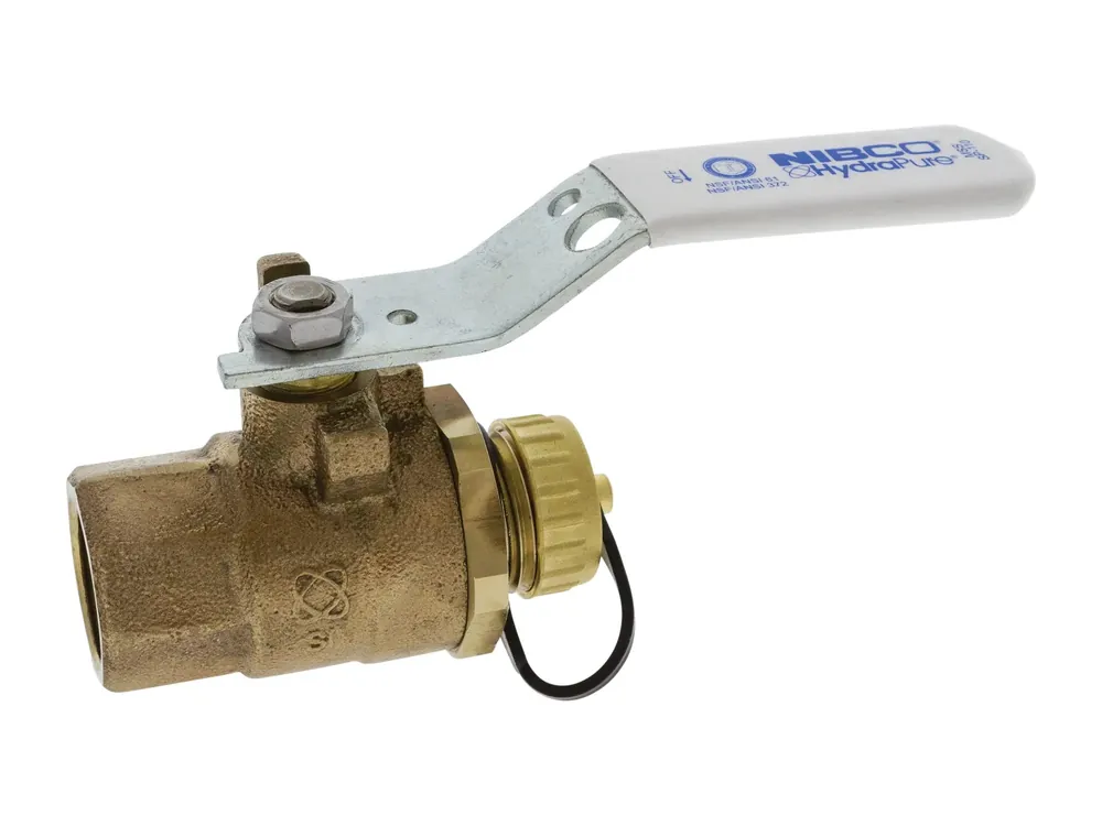 NIBCO VALVES T-585-66-LF-HC Ball Valve 3/4 inches Hose Cap