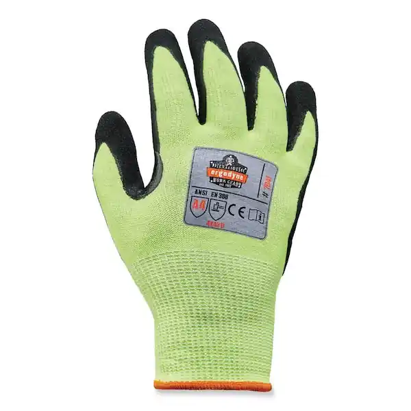 ERGODYNE 17823 7041-Case M Lime Nitrile-Coat Lvl 4 Cut Gloves